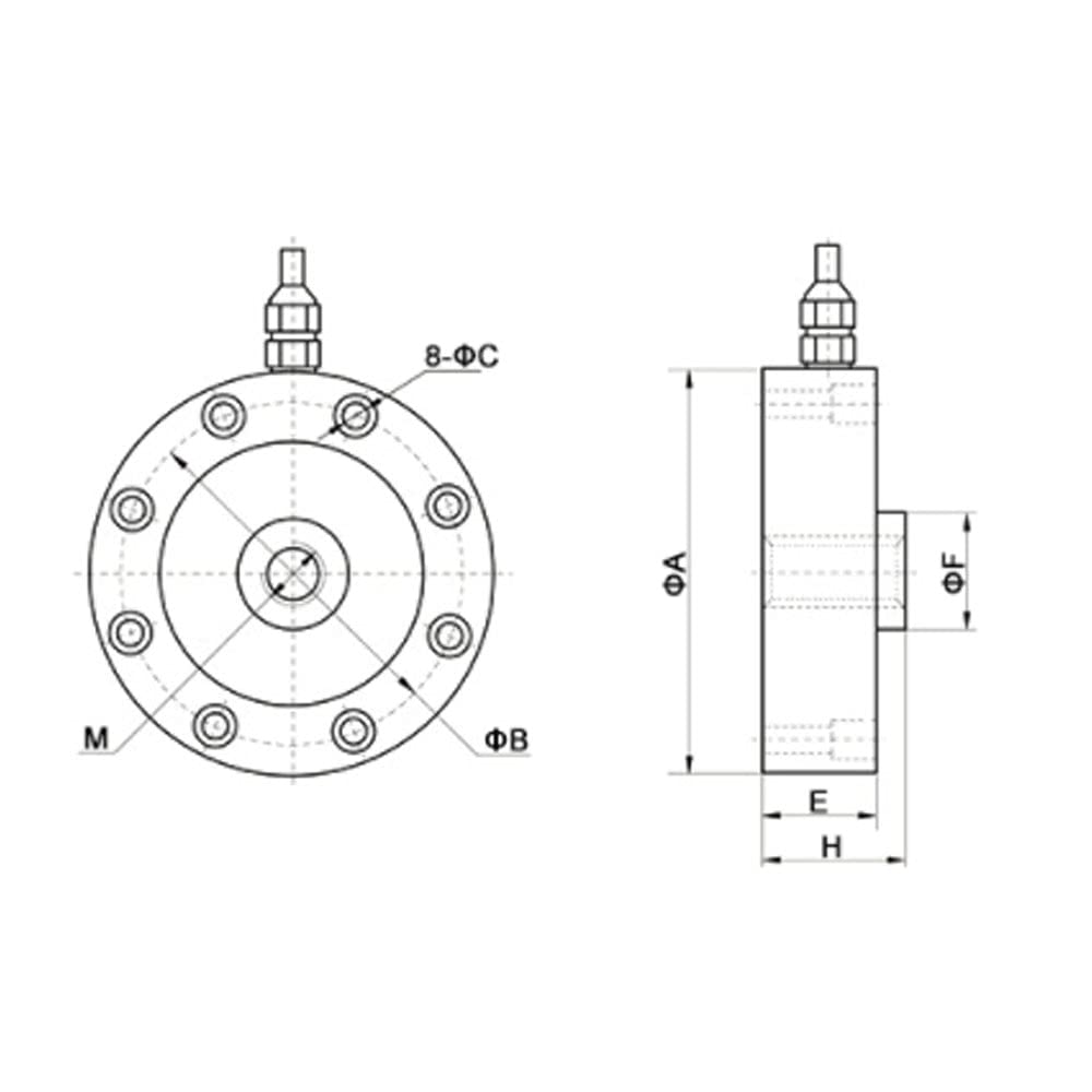 2 ton Low Profile Load Cell IP67 F762