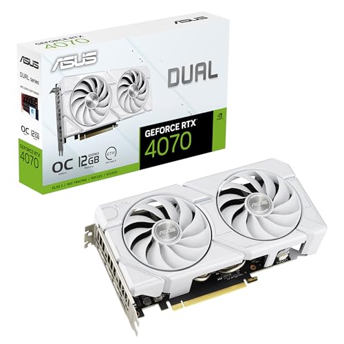 GeForce RTX 4070 12GB GDDR6X White Graphics Card C38039