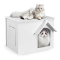 Waterproof Insulated Cat House with Escape Door W8679