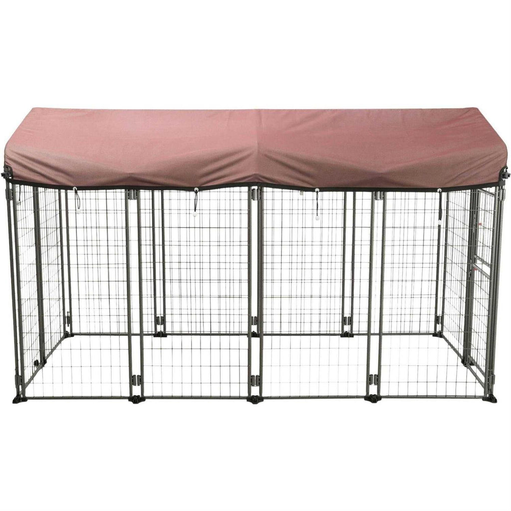 Outdoor Dog Kennel with Cover Y147892