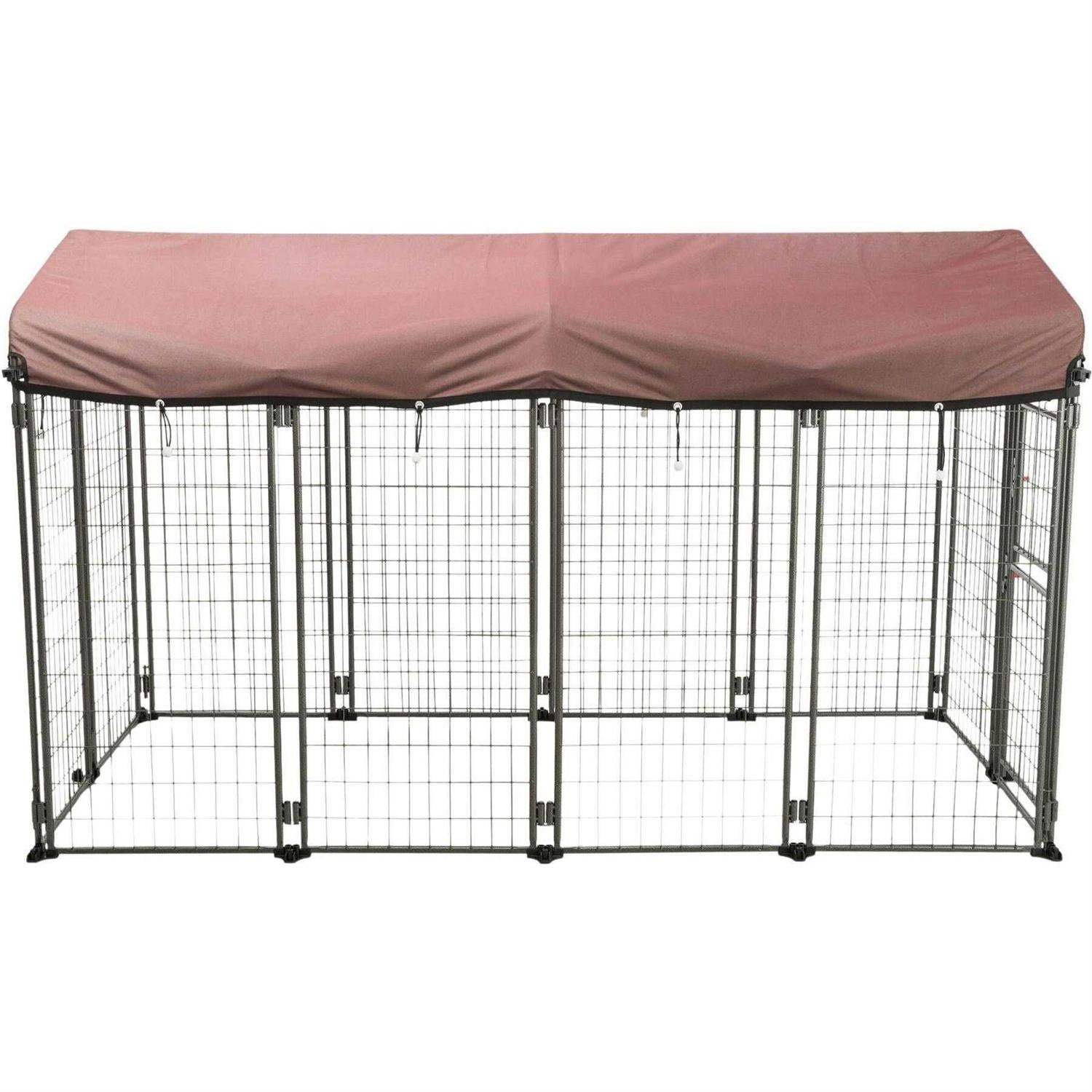 Outdoor Dog Kennel with Cover Y147892