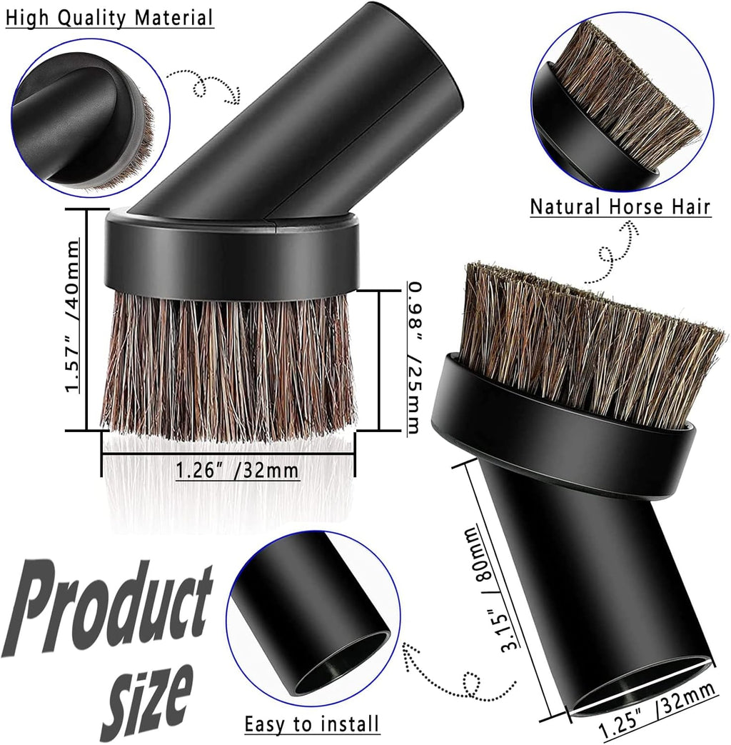 5PCS Vacuum Soft Bristle Round Dust Brush Attachment D5470