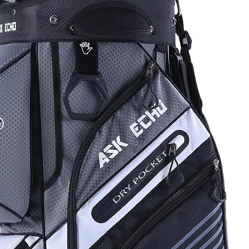 14 Way Organizer Golf Cart Bag with Rain Cover Y1127