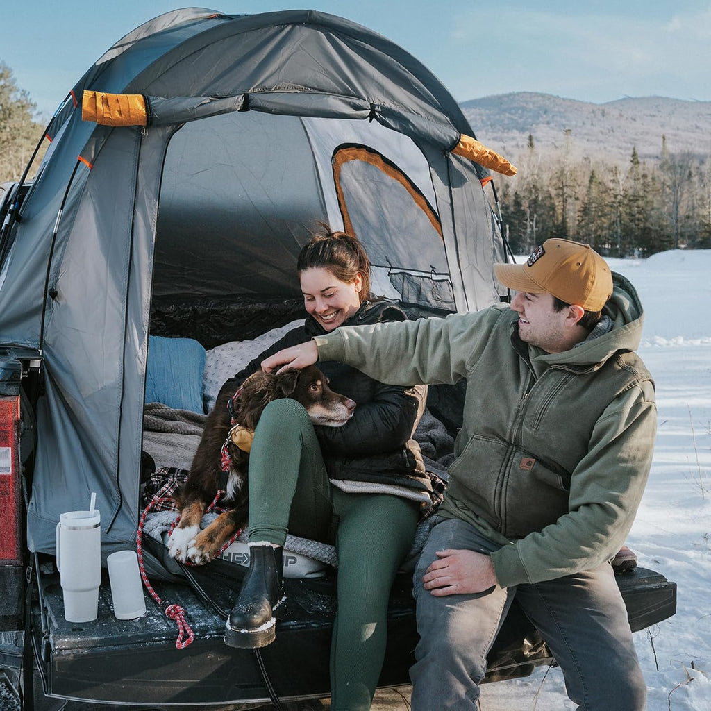 Truck Bed Tent 5.0ft-6.8ft Waterproof Double Layer 2 Person Tent W5503