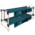 Large Green Double Cot with Storage Organizers R54039