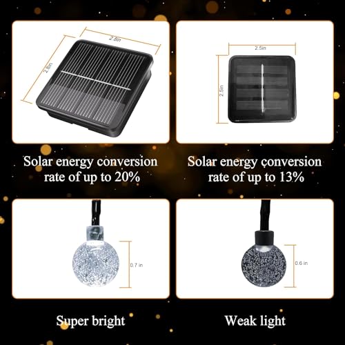 Purple Solar String Lights with 8 Modes N779