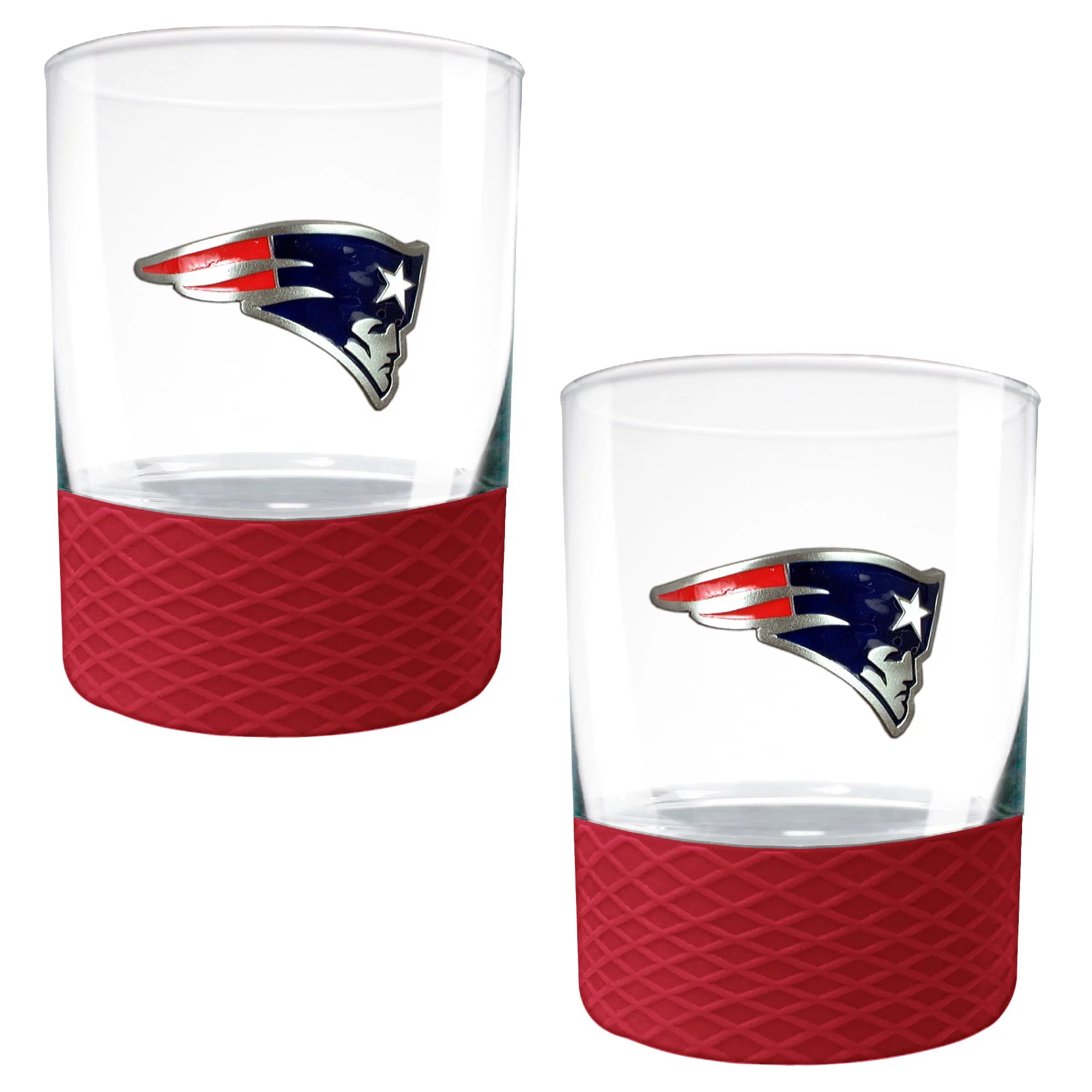 2-Pack 14oz. Rocks Glass Set with Silicone Grip W17296