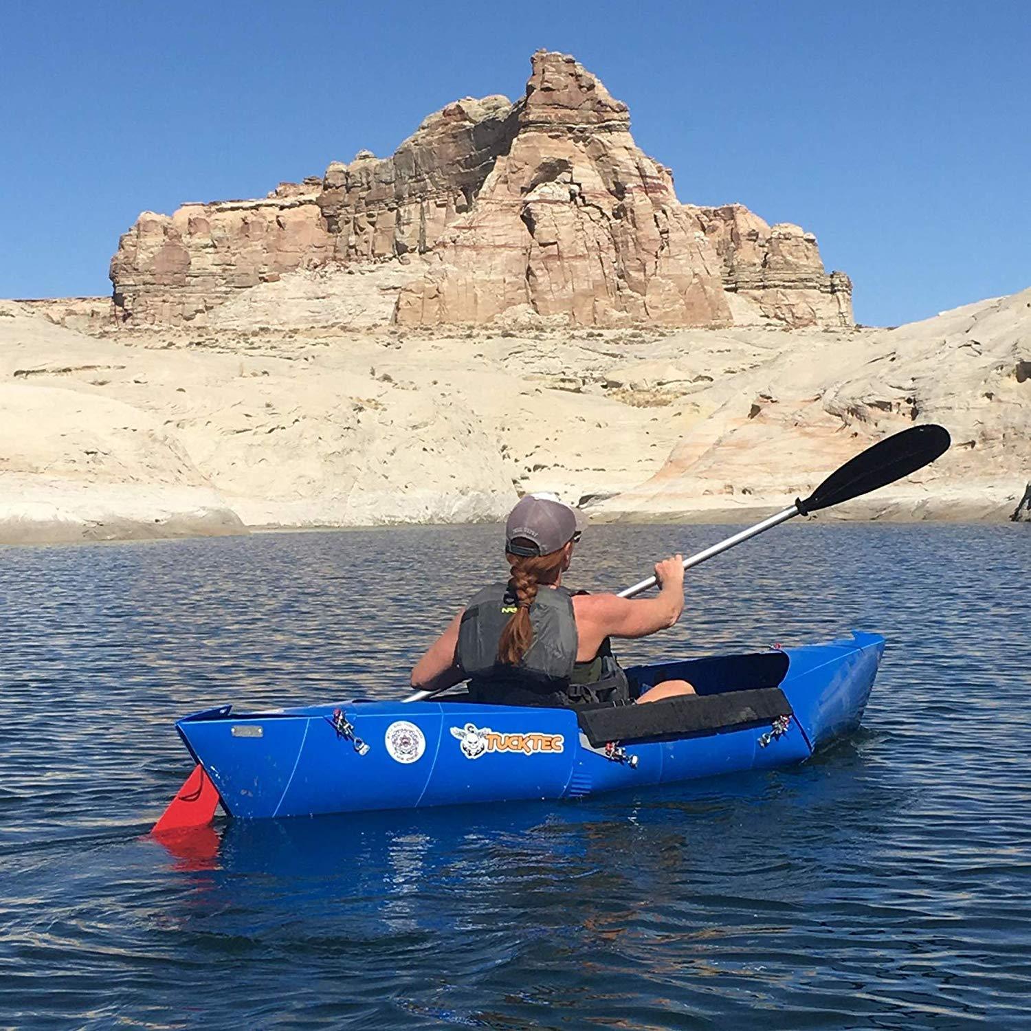 10 Ft Foldable Kayak Dark Yellow T7338