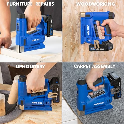 20V Cordless Brad Nailer 2 in 1 Staple Gun with 2.0Ah Battery and Charger G431