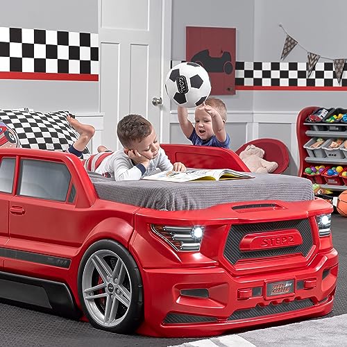 Red Toddler-to-Twin Race Car Bed M8310