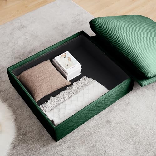 Brown Corduroy Ottomans for Modular Sectional Sofa Z11787