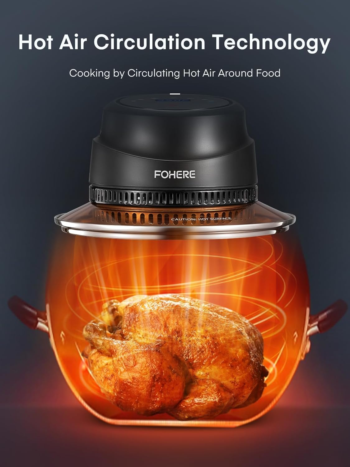 7 in 1 Air Fryer Lid for Instant Pot 6Qt/8Qt with LED Touchscreen D881