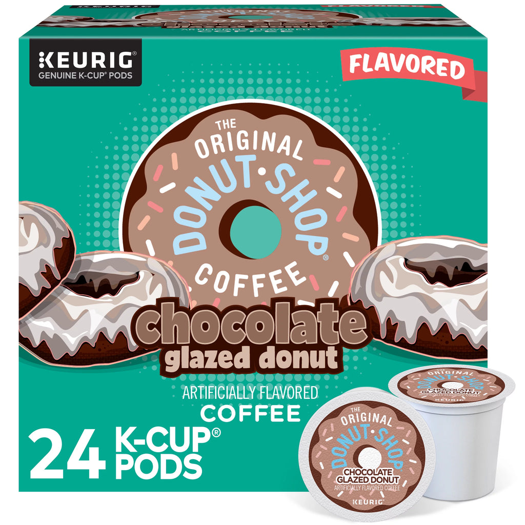 Chocolate Glazed Donut Medium Roast Coffee K-Cup Pods, 24 Count O4641