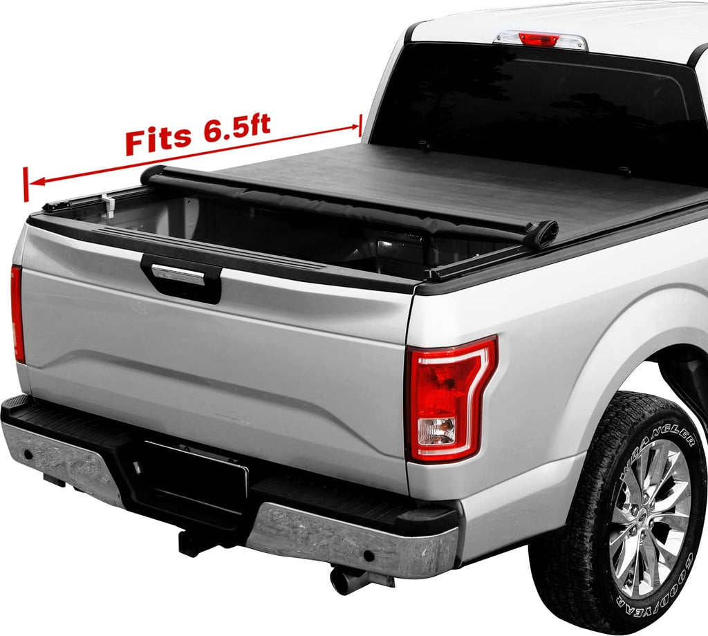 Soft Roll Up Tonneau Cover for Ford F-150 5.5 Feet Bed R75618