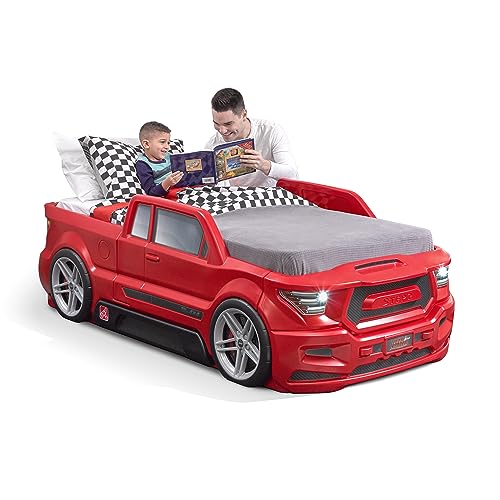 Red Toddler-to-Twin Race Car Bed M8310