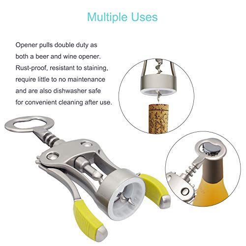 Stainless Steel Wing Corkscrew Wine Opener L327205