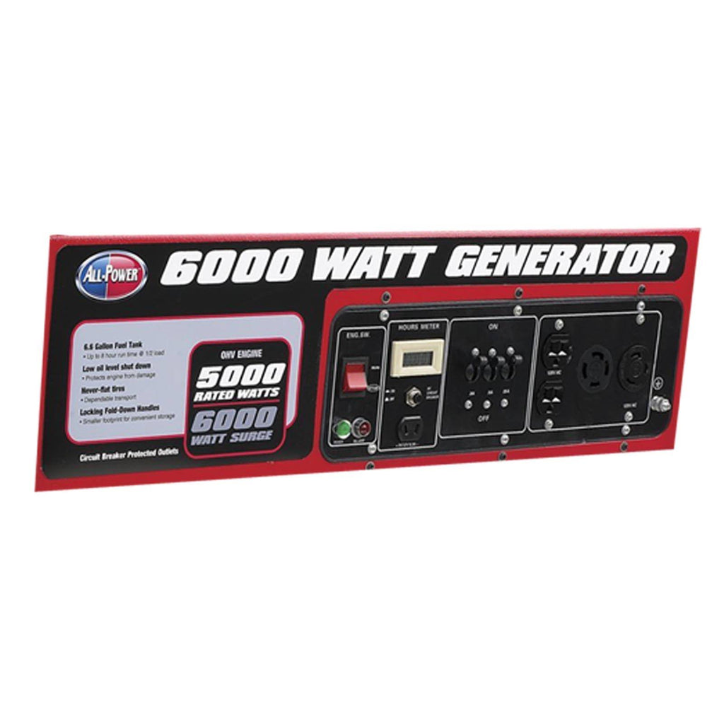 6000 Watt Gas Portable Generator X6921