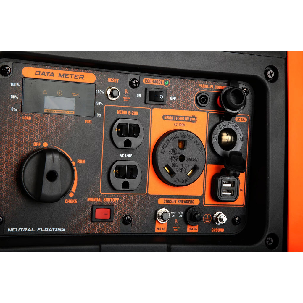 4500-Watt Portable Inverter Generator with Fuel Shut-Off X1700