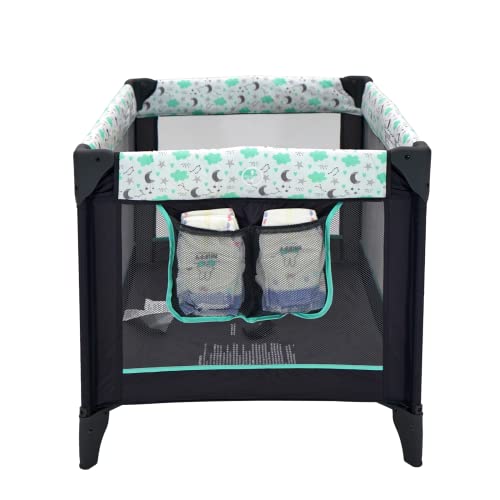 Portable Baby Playpen with Storage Bag (Green) F952