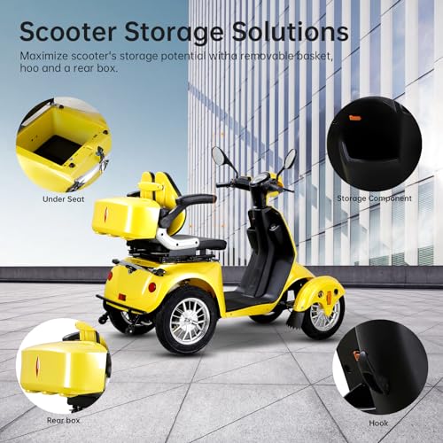 800W Motor 60V20Ah Battery 500lbs Weight Capacity Electric Wheelchair G9699