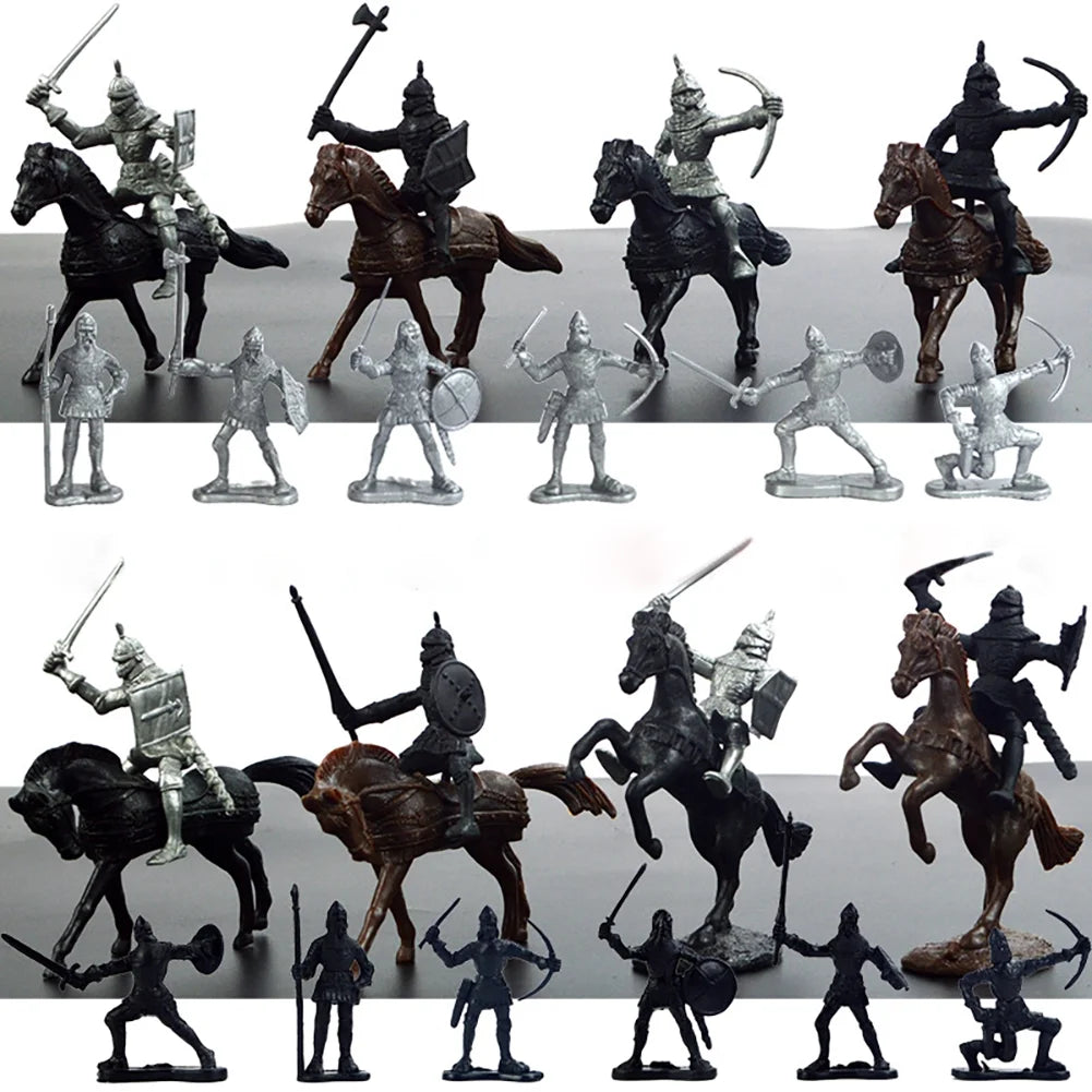 28 Pcs Medieval Toy Soldier Figures G864596