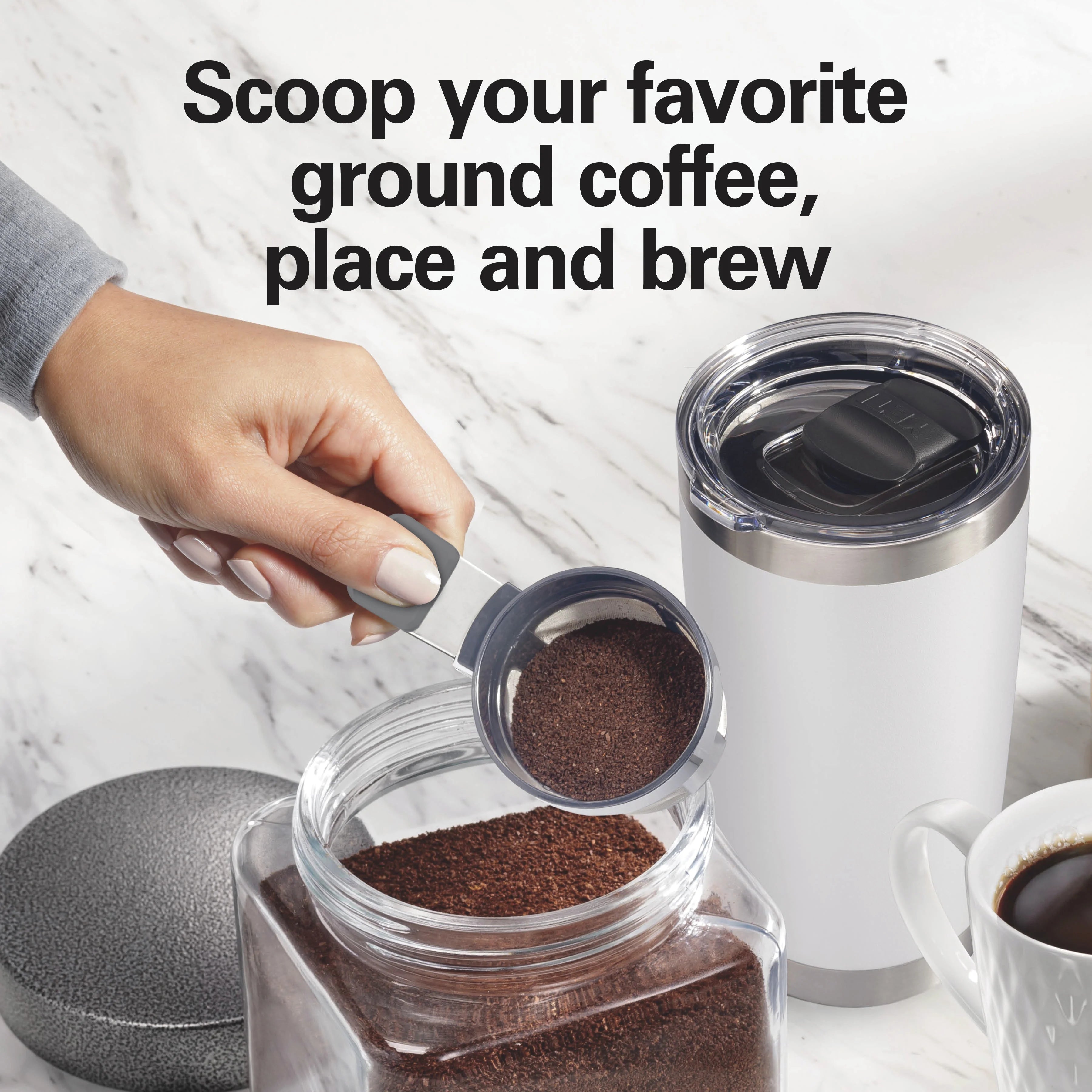 Single-Serve Coffee Maker, White H117288