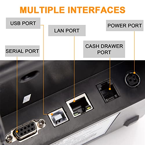 80mm Thermal Receipt Printer with Auto Cutter E837235