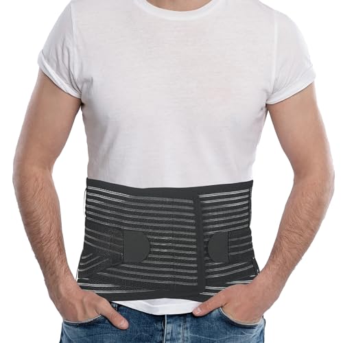 Black M-L Back Brace with Lumbar Pad R55375
