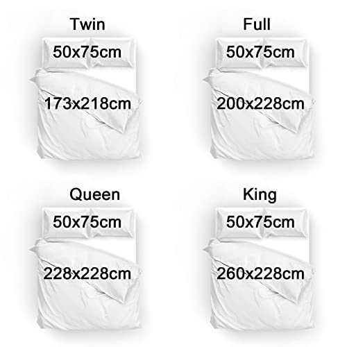 3D Print Kitty Quilt Cover Set with Pillowcase J125