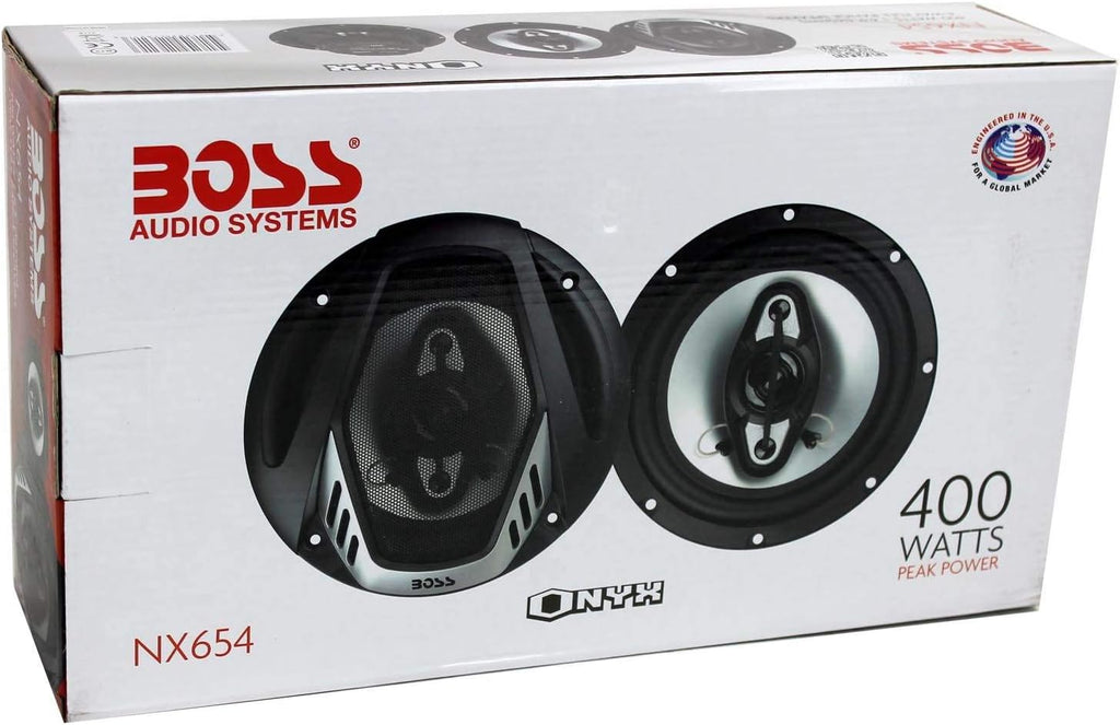 6.5" 4-Way Car Audio Coaxial Speakers, Black (6 Speakers) S6515