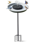 Solar Powered Bird Bath with Fountains Z35666