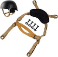 Tan 4 Points Helmet Chin Strap with Bolts and Screws P396023