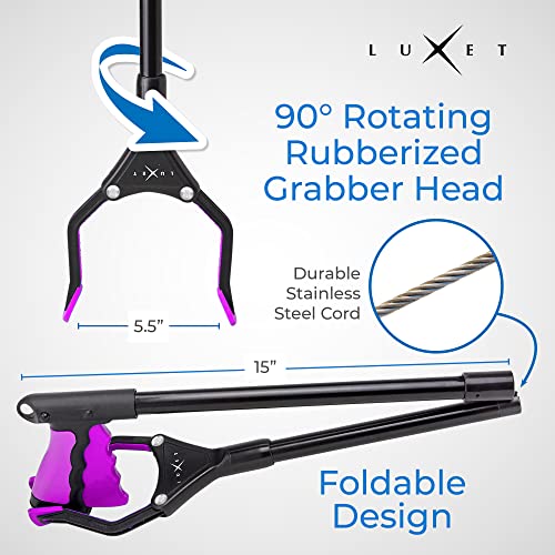 32" Steel Foldable Pick Up Stick with Magnetic Tip A89225