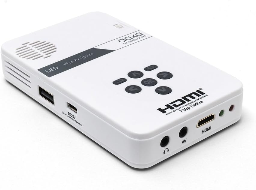 Pico Portable Mini Projector with Built-in Media Player and Speakers R8065