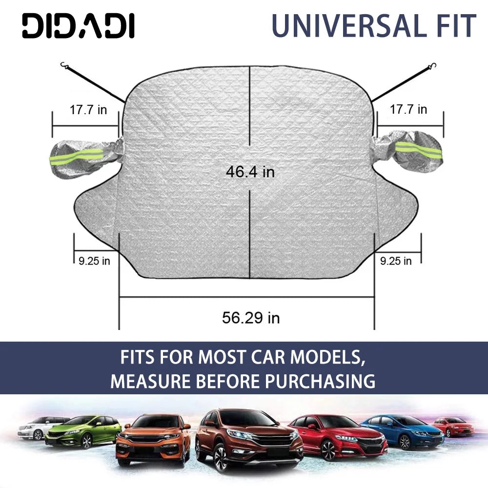 Thick Magnetic Windshield Cover for Ice Snow N714471