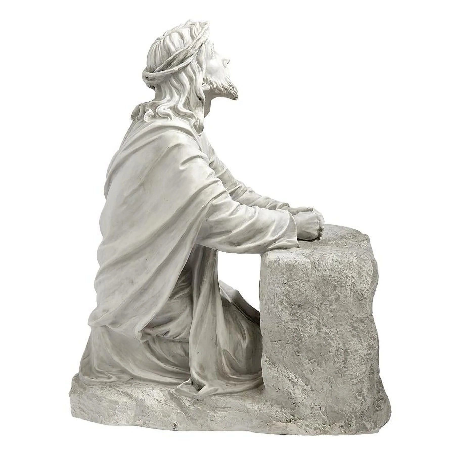 23 Inch Polyresin Antique Stone Religious Garden Statue Z192140