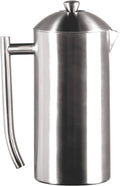 Double-Walled Stainless-Steel French Press Coffee Maker, Brushed, 17 Ounces I6106