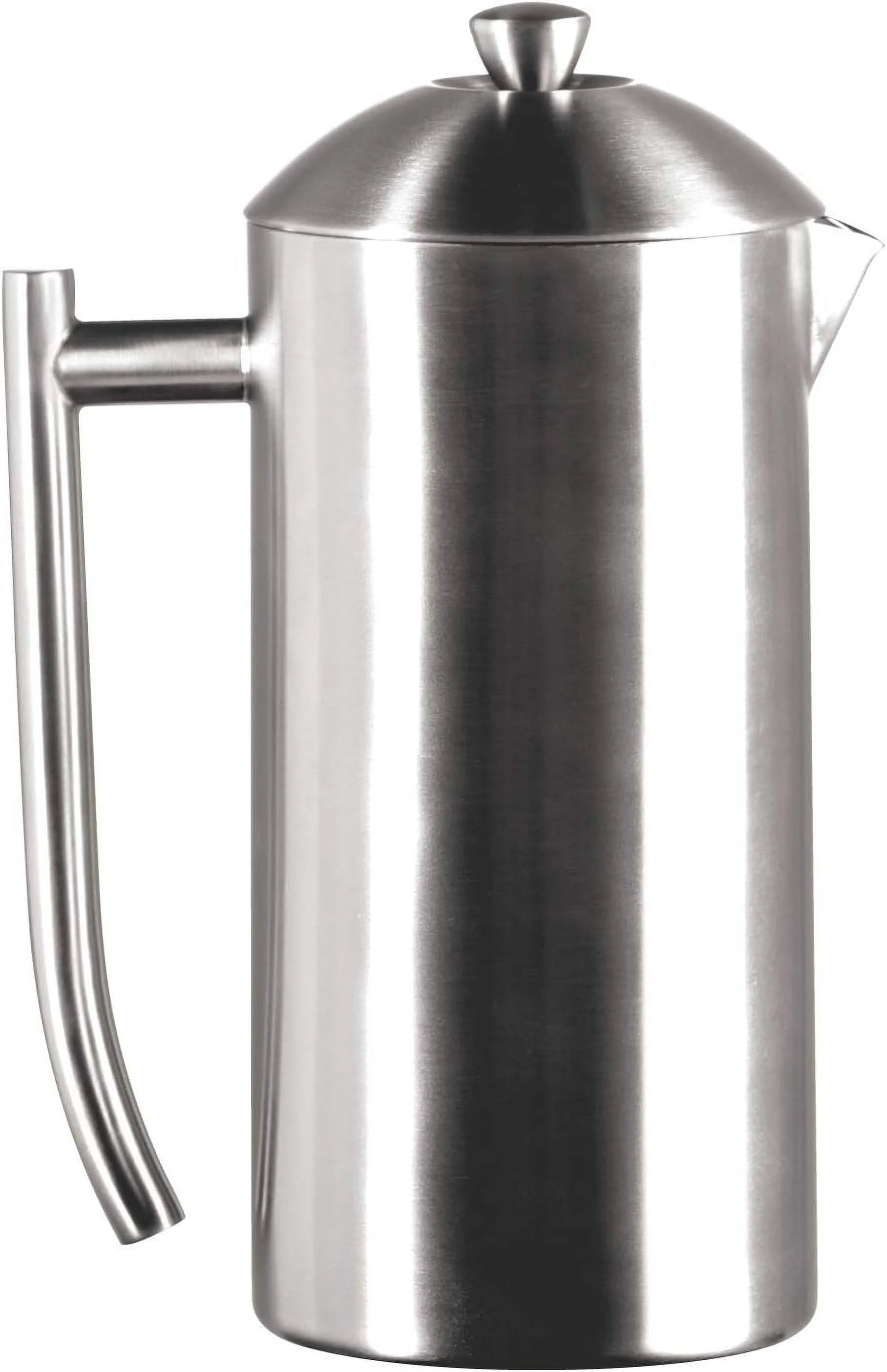 Double-Walled Stainless-Steel French Press Coffee Maker, Brushed, 17 Ounces I6106