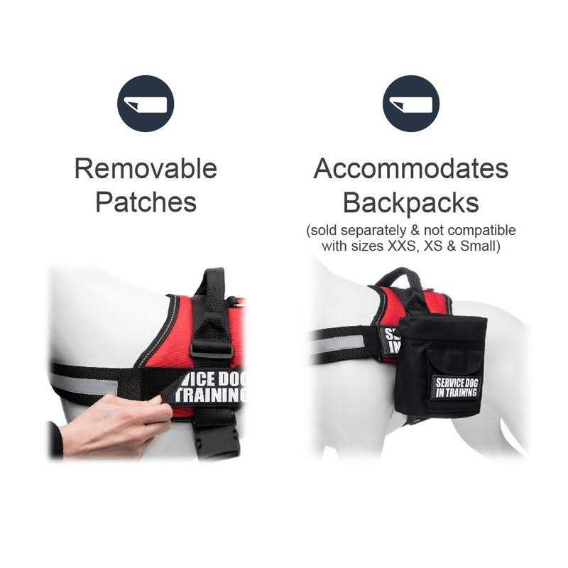 Industrial Puppy Service Dog Vest with Hook and Loop Straps and Handle Harness V694