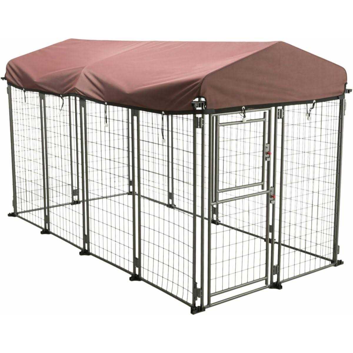 Outdoor Dog Kennel with Cover Y147892