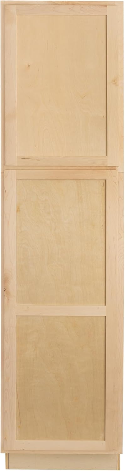 Raw Maple 24" D x 24" W x 84" H Plywood Base Kitchen Cabinet C72756