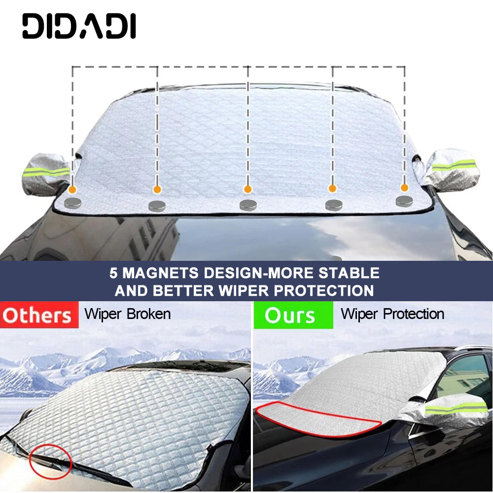 Thick Magnetic Windshield Cover for Ice Snow N714471