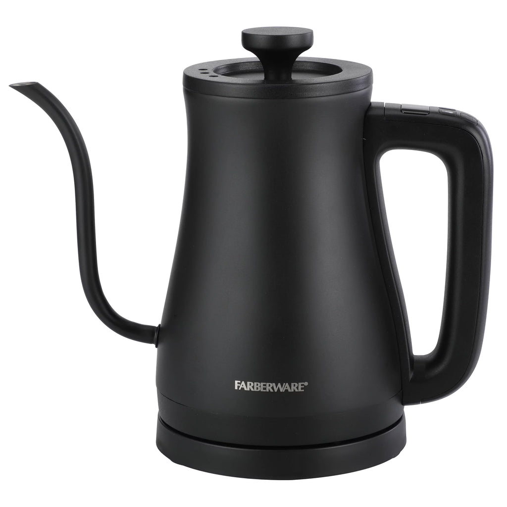 Black 1 Liter Gooseneck Electric Kettle X408935
