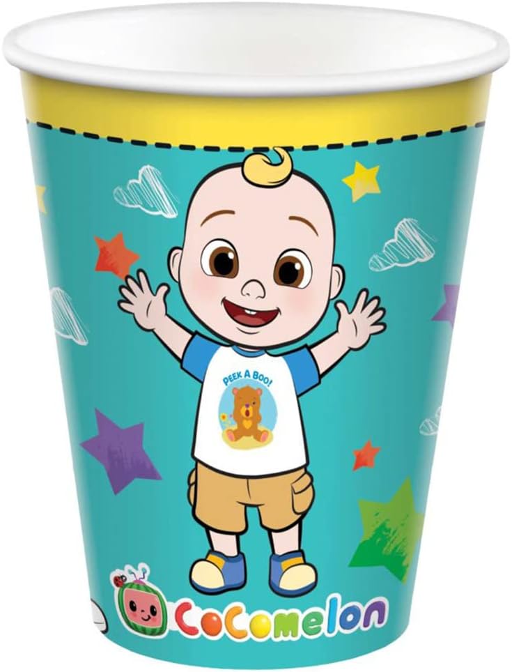 Green 9 oz Paper Party Cups Pack of 8 V134223