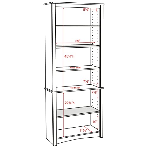 6-shelf Bookcase R48343