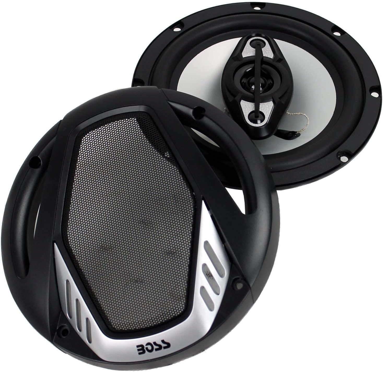 6.5" 4-Way Car Audio Coaxial Speakers, Black (6 Speakers) S6515