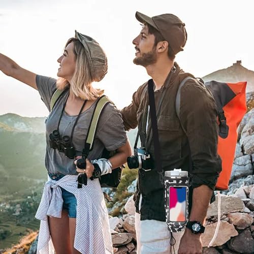 Neoprene Water Bottle Carrier Sling Bag with Strap and Phone Pocket D83470