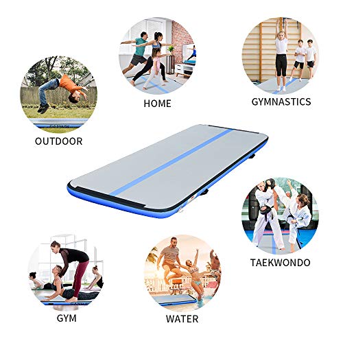 10ft/13ft/16ft/20ft Inflatable Gymnastics Mat with Electric Air Pump A170573