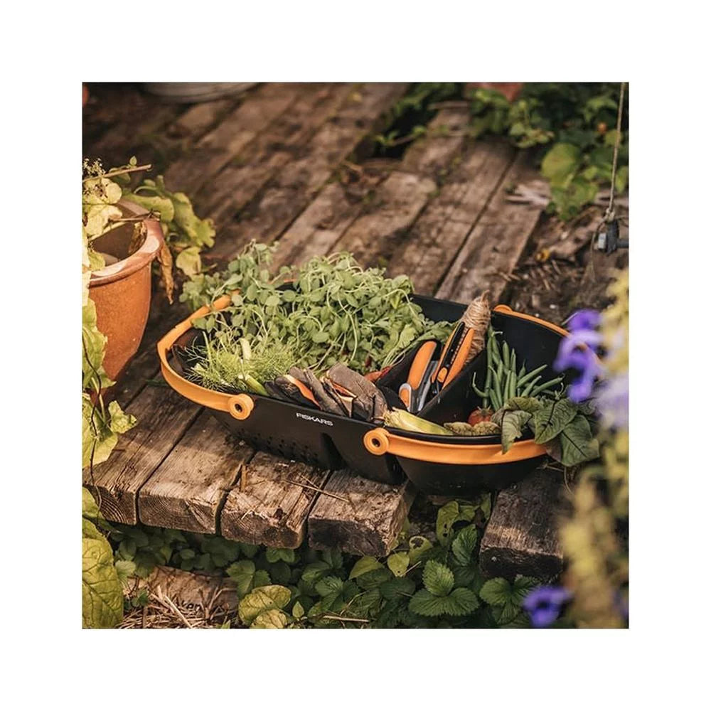 Black Durable Plastic Garden Harvest Basket G482417