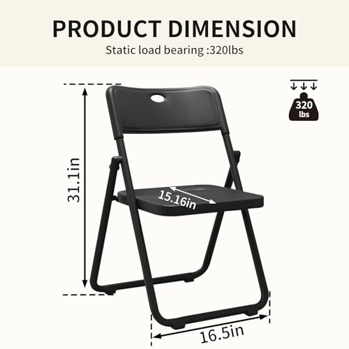 8 Pack Plastic Folding Chair with Ventilation Holes O6618